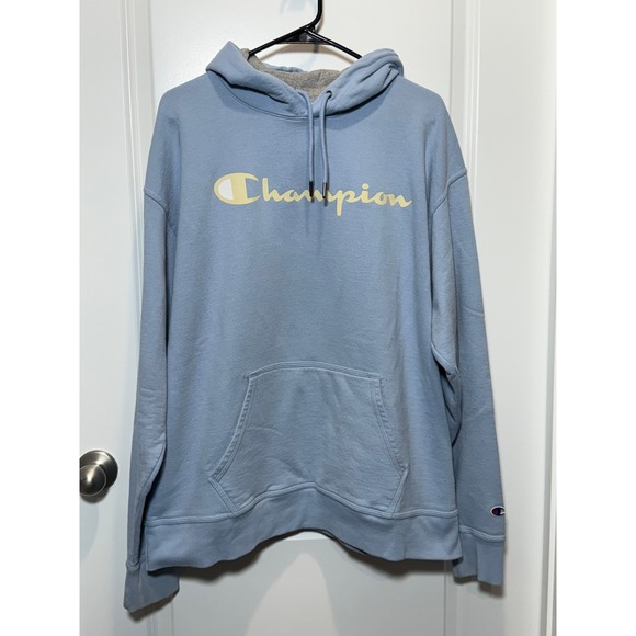 Champion Other - VTG Champion Mens XL Light Blue Pullover Hoodie Sweatshirt Athleticwear Pockets